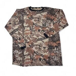 Realtree Vintage 80s Hardwoods Camo Sweatshirt Crewneck Pullover Jumper 3XL